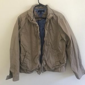 Vintage Men's Tommy Hilfiger Khaki Jacket